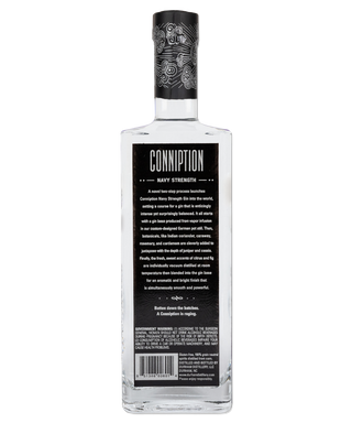 Conniption Navy Strength Gin - back.