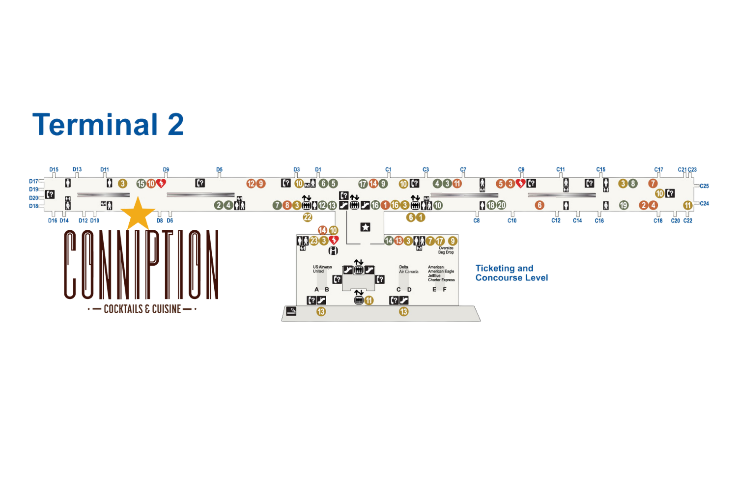Terminal 2 Map