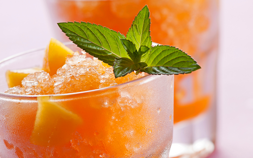 Peach Ginger Slush Cocktail