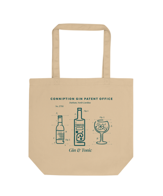 Conniption Gin Patent Tote Bag