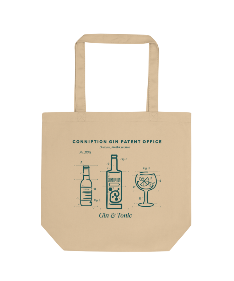 Conniption Gin Patent Tote Bag